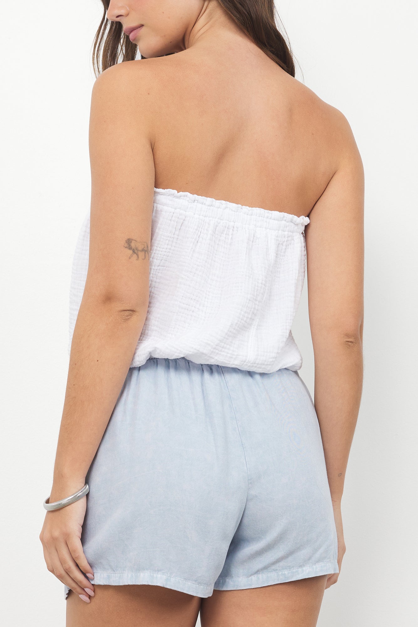 IN THE ROCKS GAUZE BLOUSSON STRAPLESS CAMI - FINAL SALE