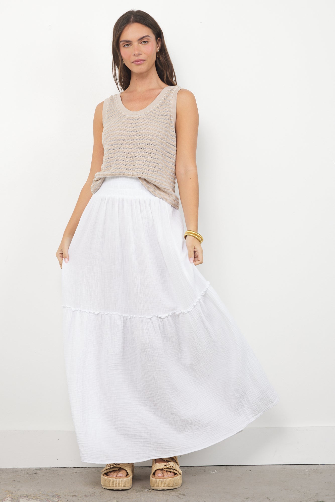 ELIZA GAUZE LAYER SKIRT