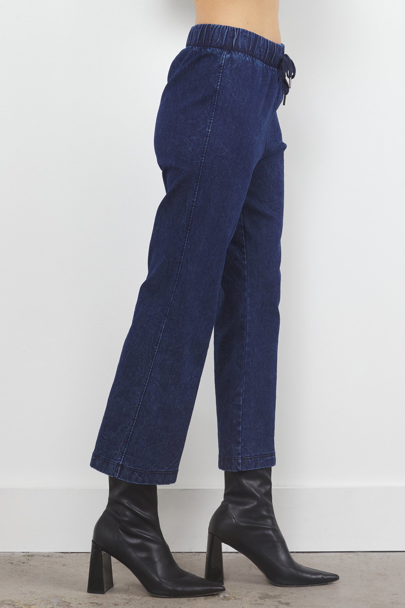 ARIANA DENIM FRENCH TERRY PANT