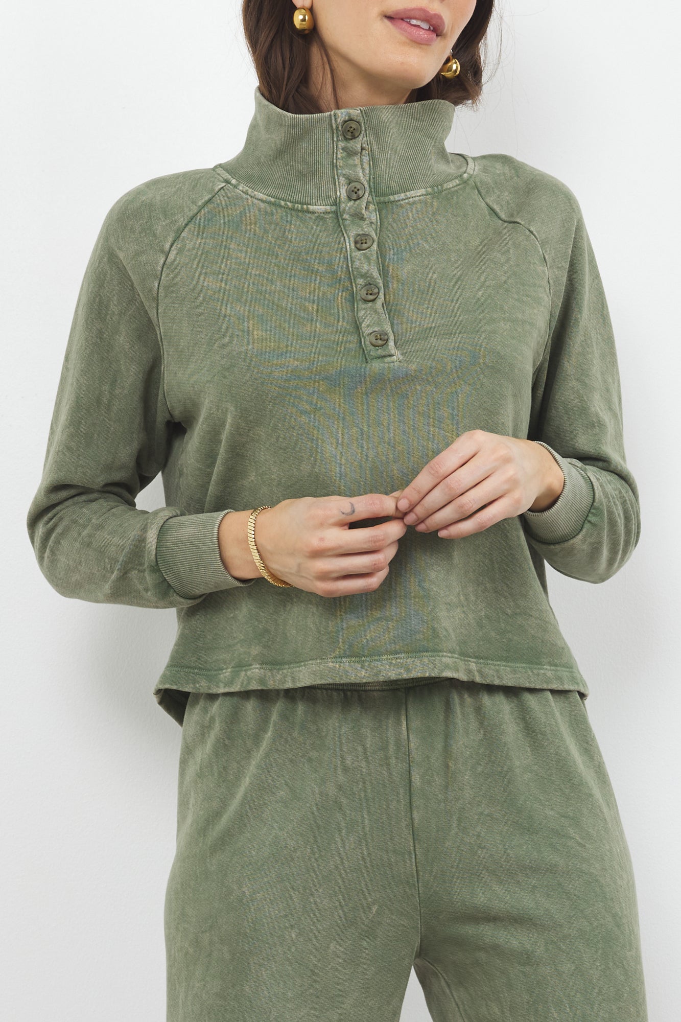 ALEXANDER HALF BUTTON UP PULLOVER