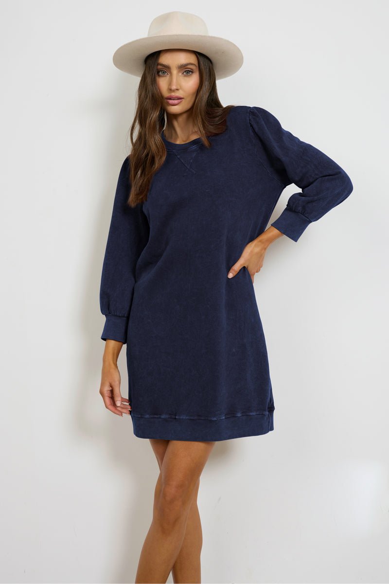 JET SET PULLOVER SWEATSHIRT 3/4 SLEEVE TUNIC/DRESS - FINAL SALE