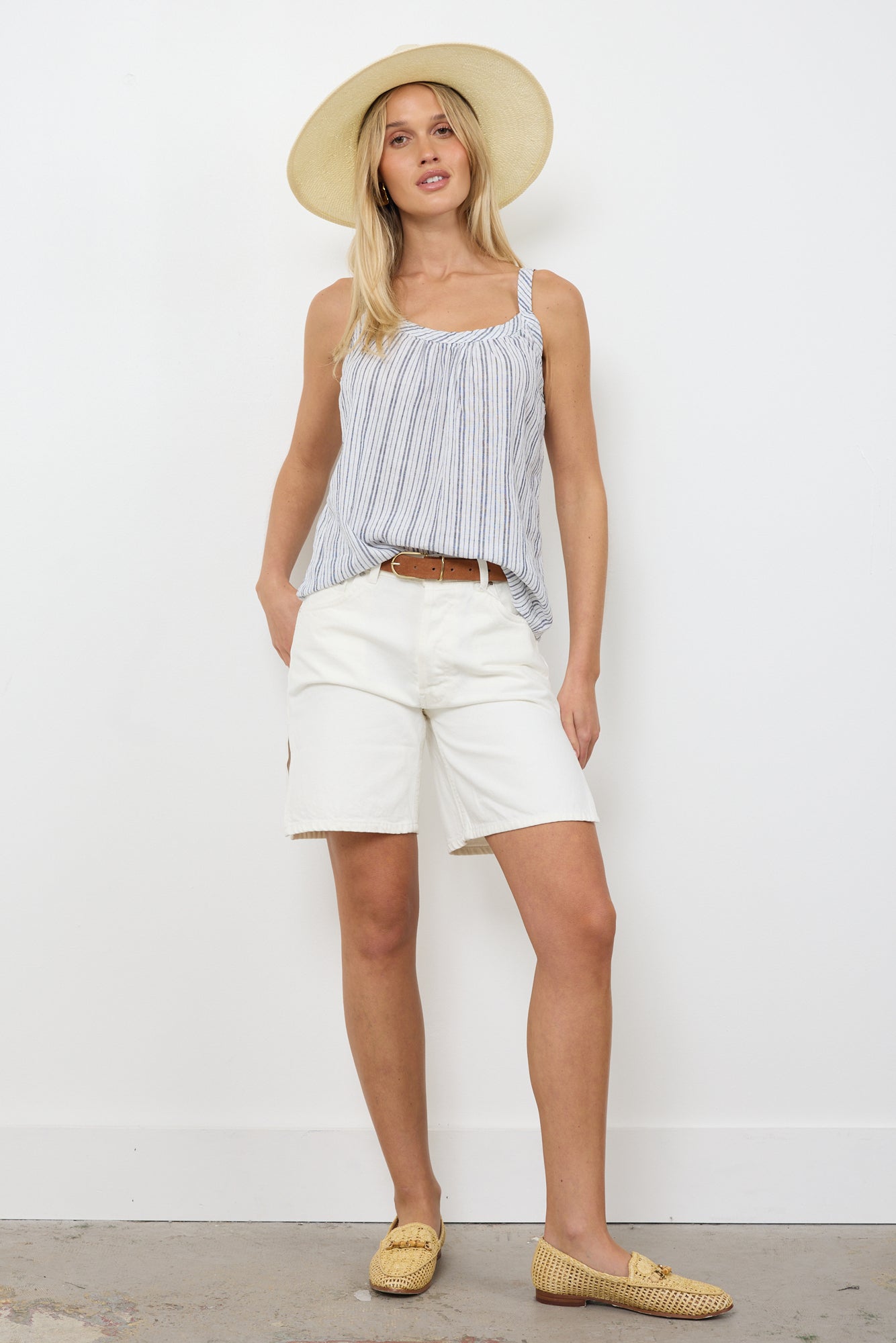 LYDIA LINEN CAMI