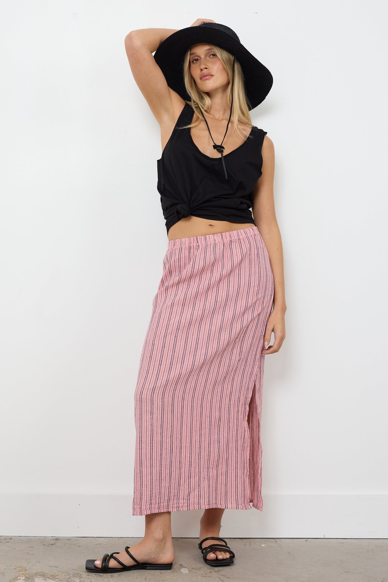 VICTORIA LINEN SKIRT - FINAL SALE
