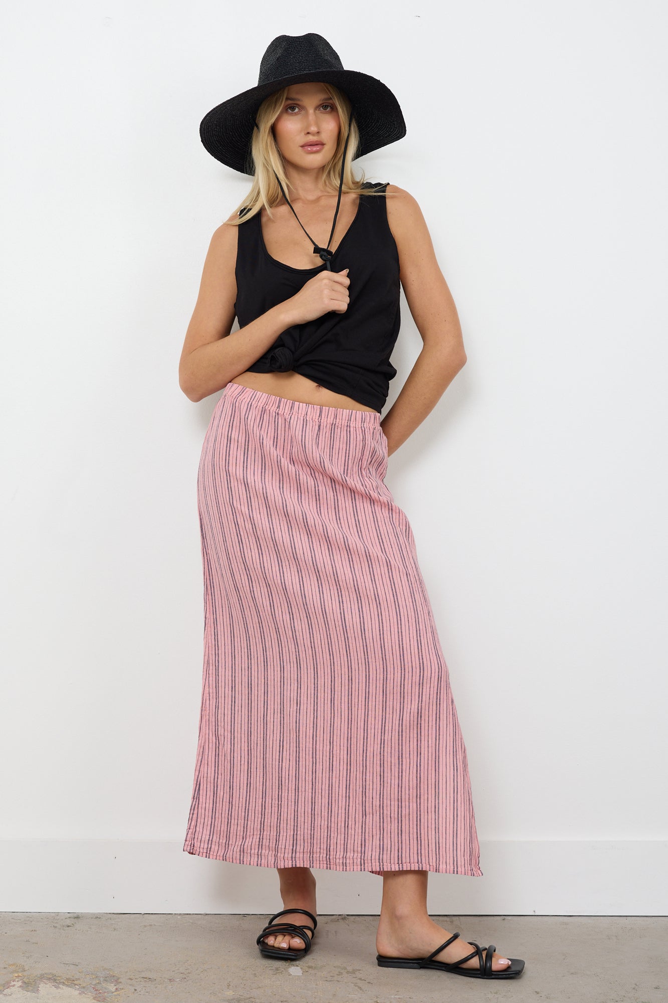 VICTORIA LINEN SKIRT - FINAL SALE