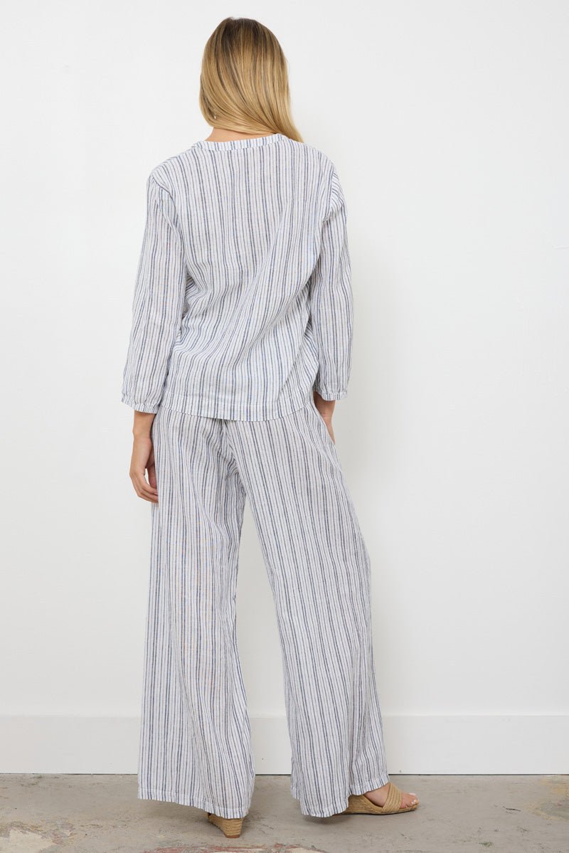 BEACHFRONT LINEN PANT W/ DRAWSTRING & POCKETS - FINAL SALE