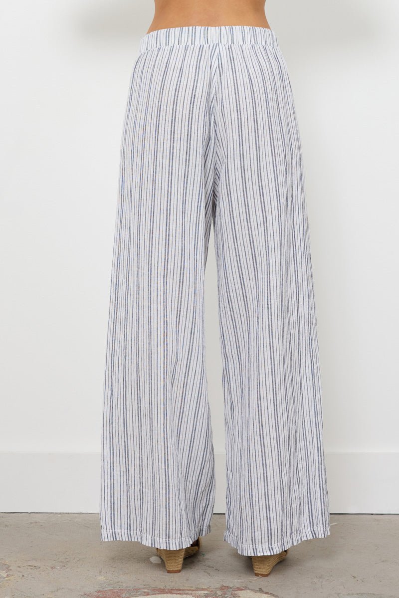 BEACHFRONT LINEN PANT W/ DRAWSTRING & POCKETS - FINAL SALE
