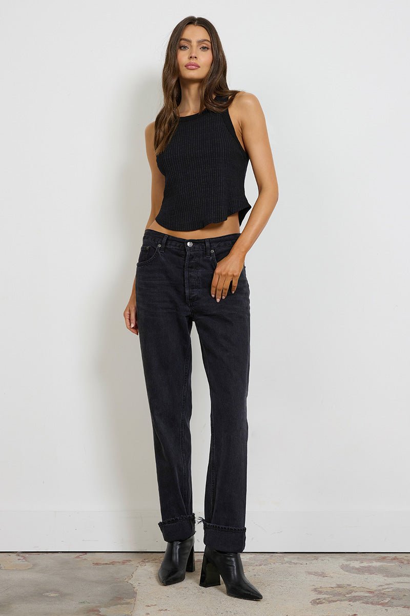 PARADISE CROP SOFT RIB TANK - FINAL SALE
