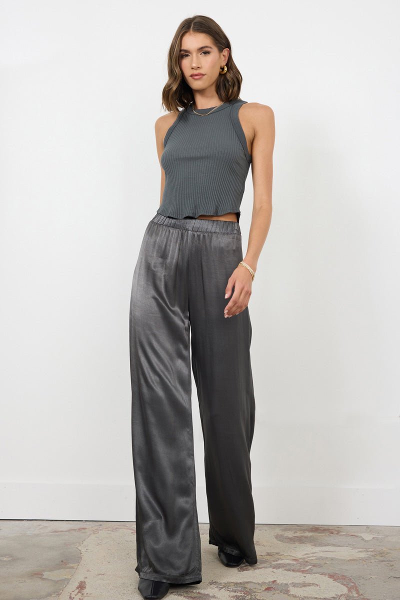 PARADISE CROP SOFT RIB TANK - FINAL SALE