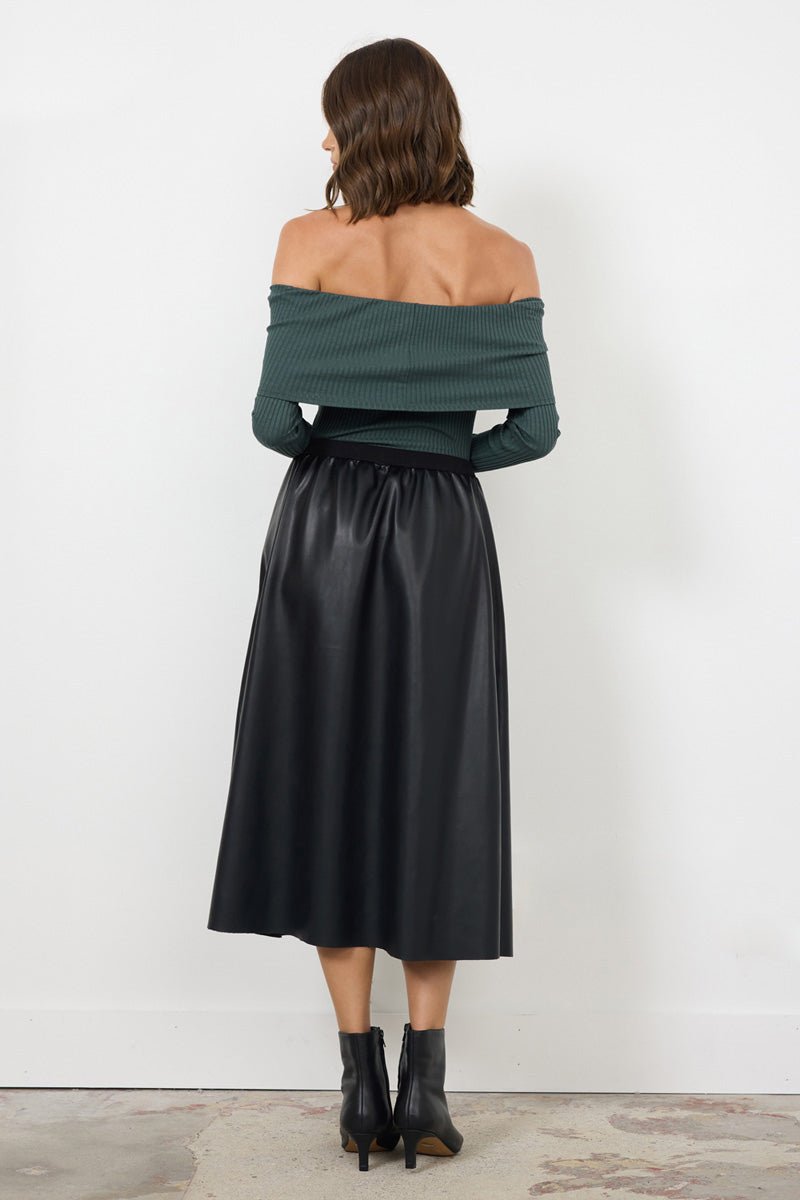 KAYLA OFF SHOULDER LONG SLEEVE TOP - FINAL SALE
