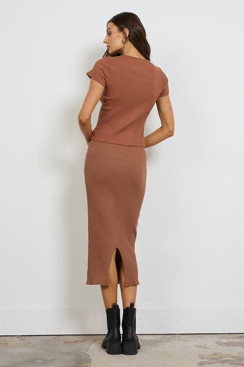 SLIM RIB SKIRT/DRESS - (FINAL SALE)