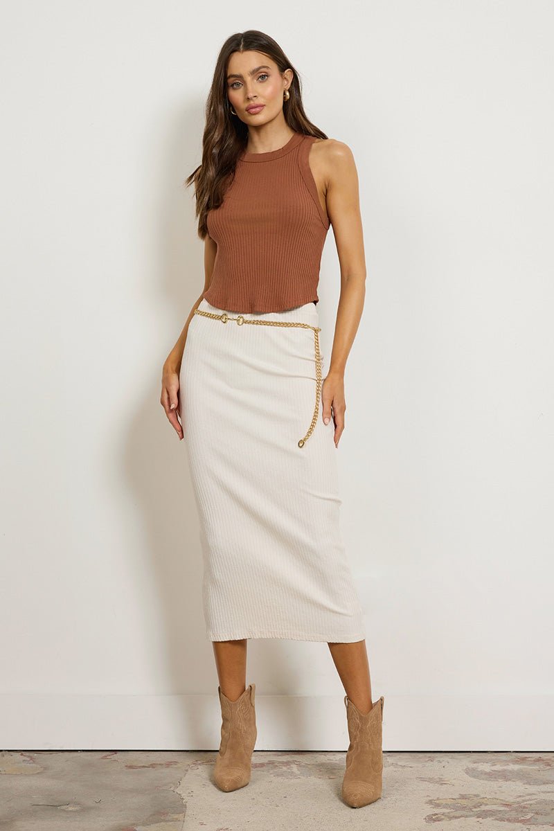 SLIM RIB SKIRT/DRESS - (FINAL SALE)