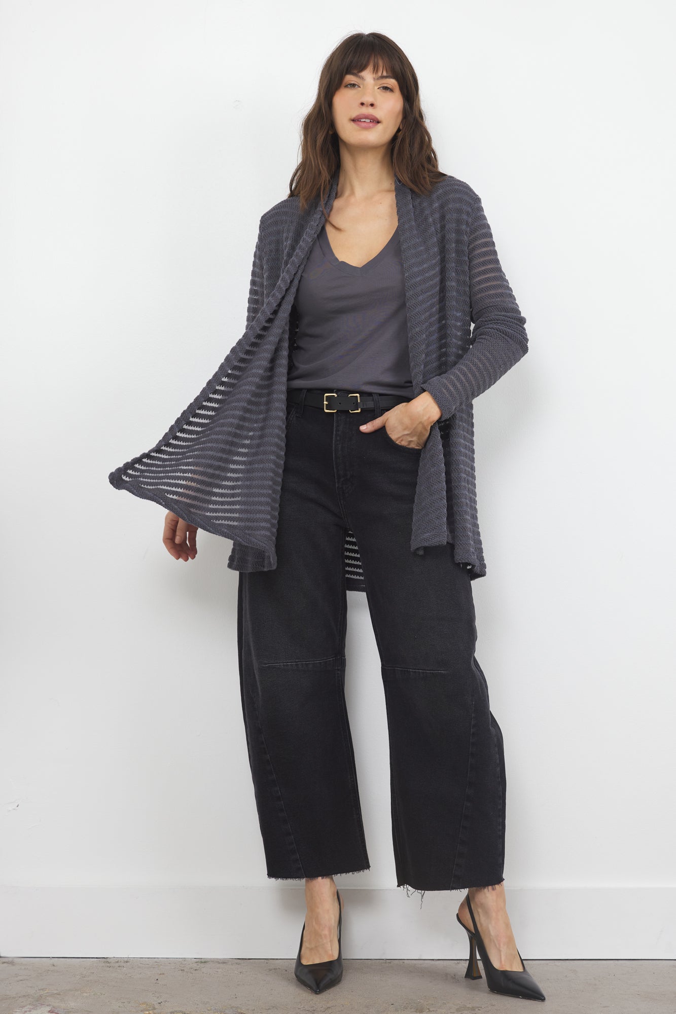 IRIS STRIPE CARDIGAN