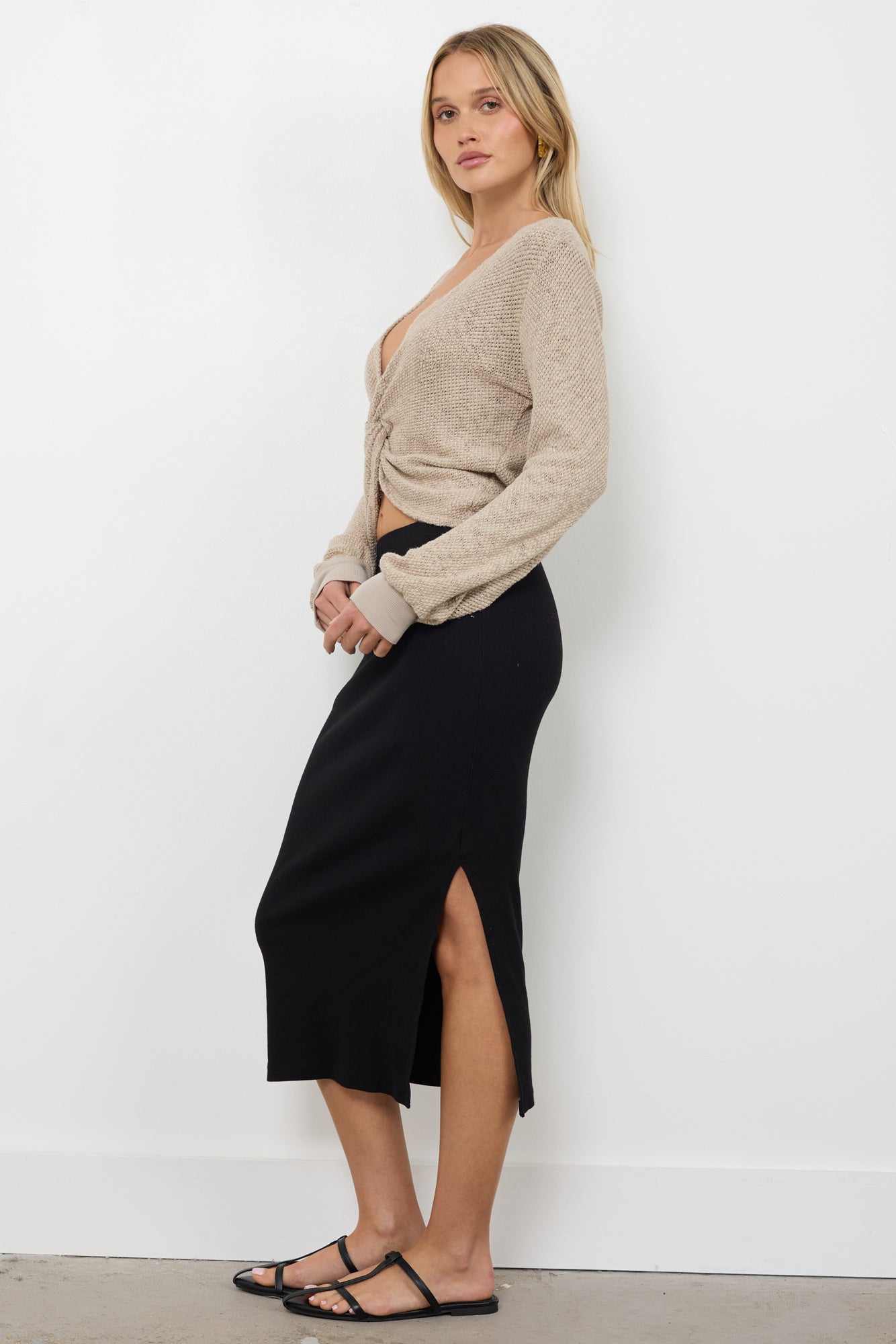 CASSIE TWIST FRONT TOP - FINAL SALE