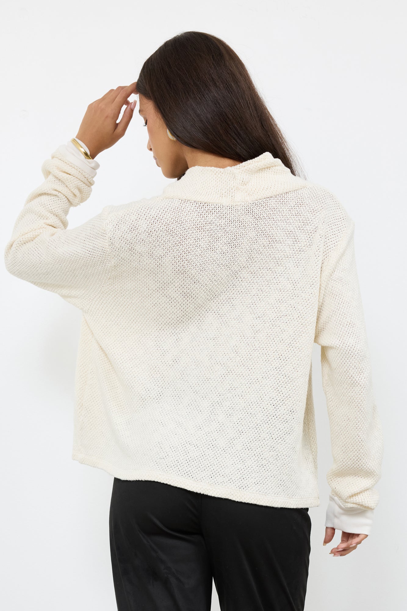 QUINLEY COWL NECK TOP