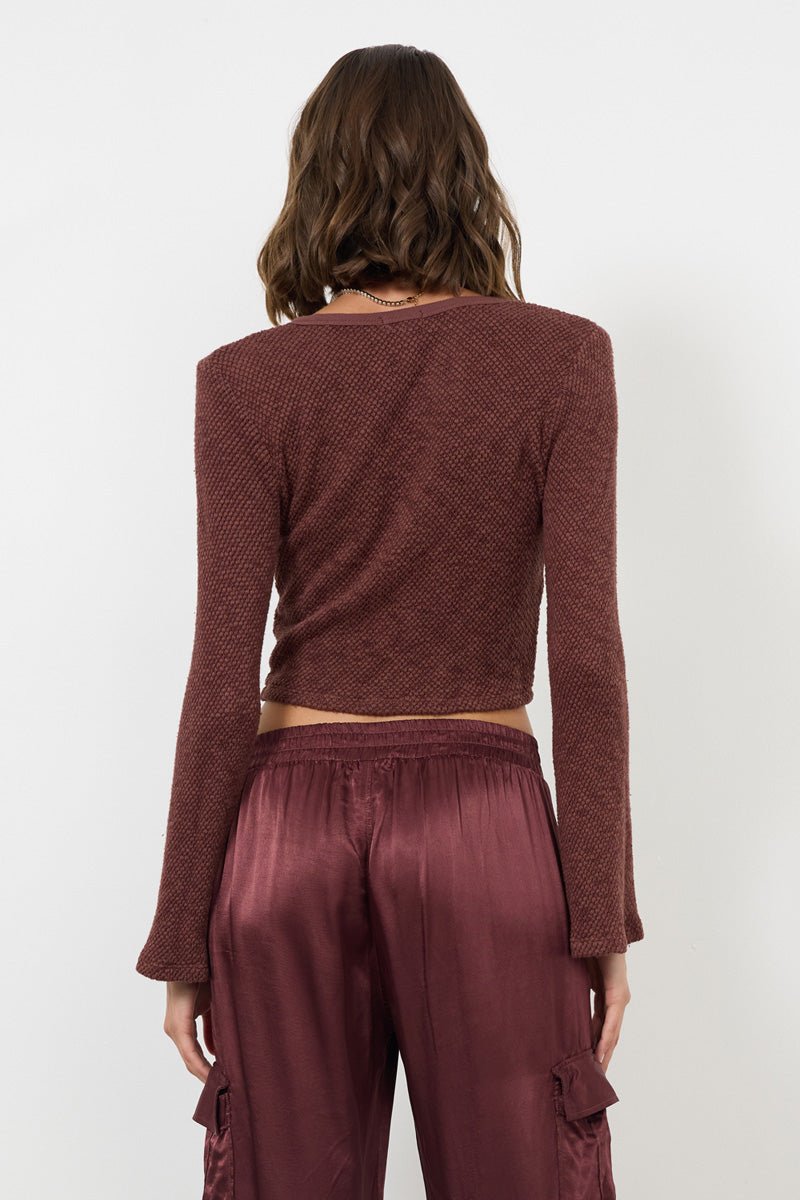 ABBEY BUTTON UP CARDI -  FINAL SALE