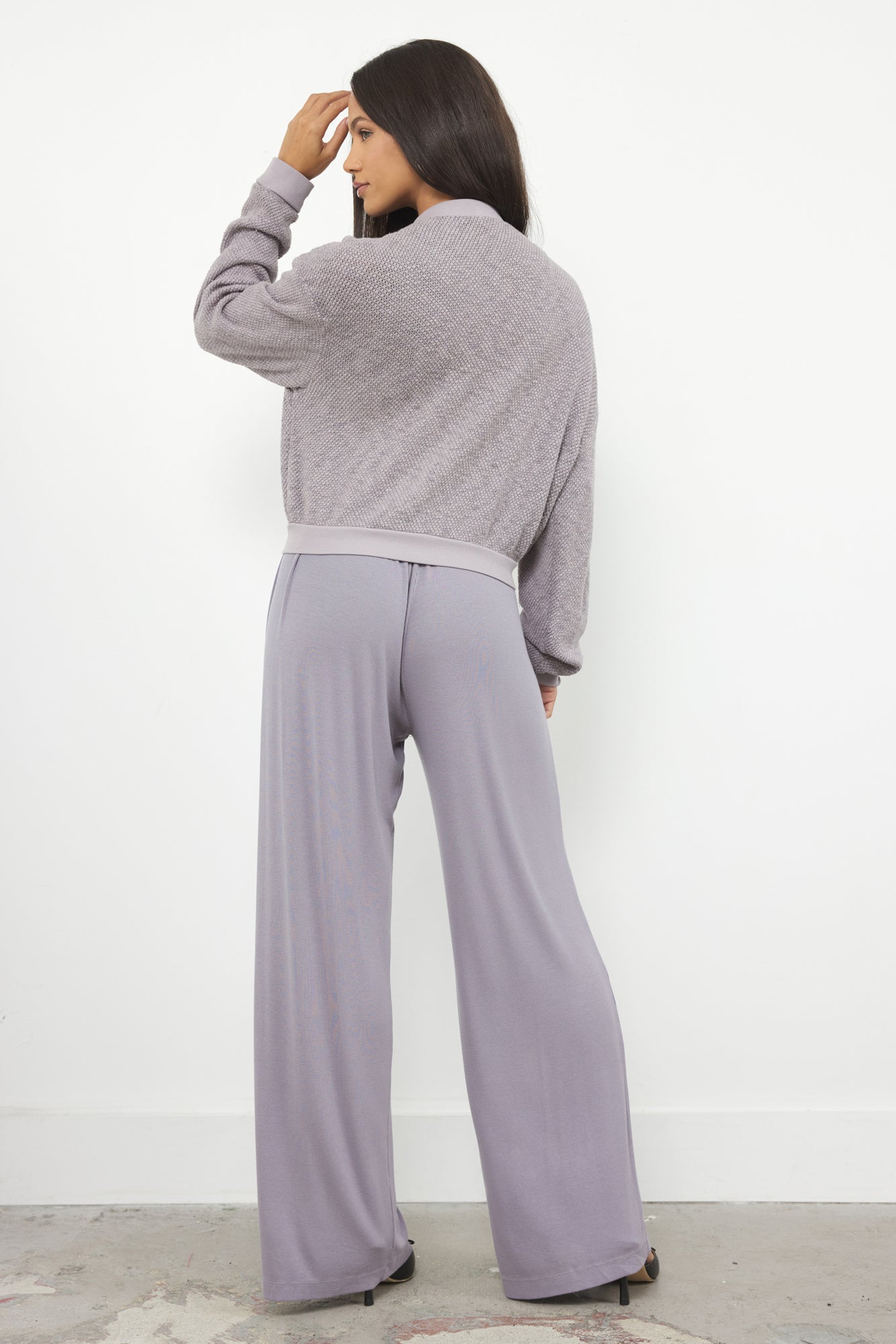 THE EIGHTIES BOMBER SWEATER JACKET