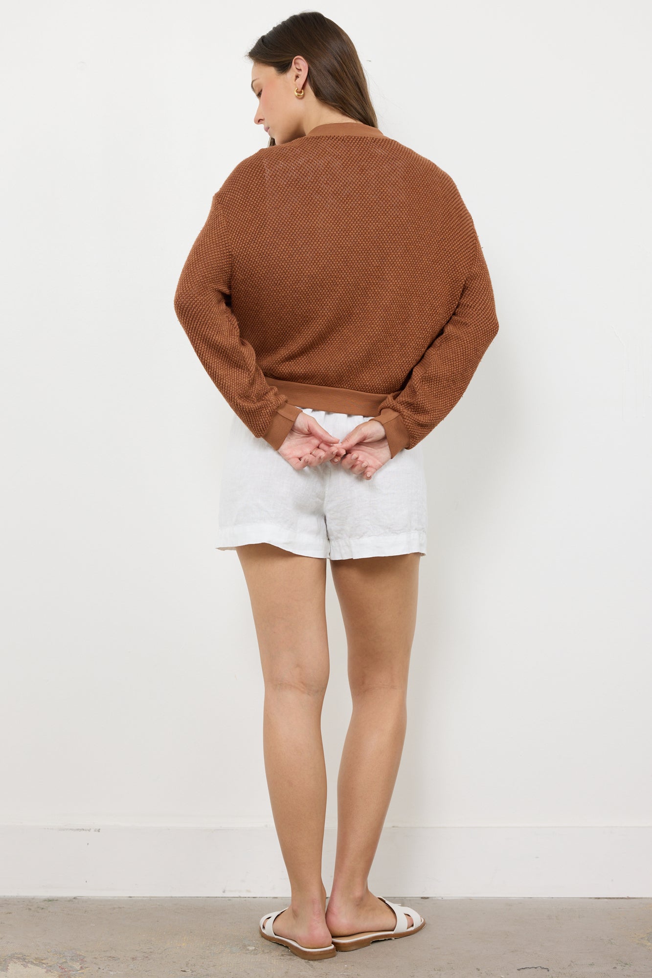 THE EIGHTIES BOMBER SWEATER JACKET