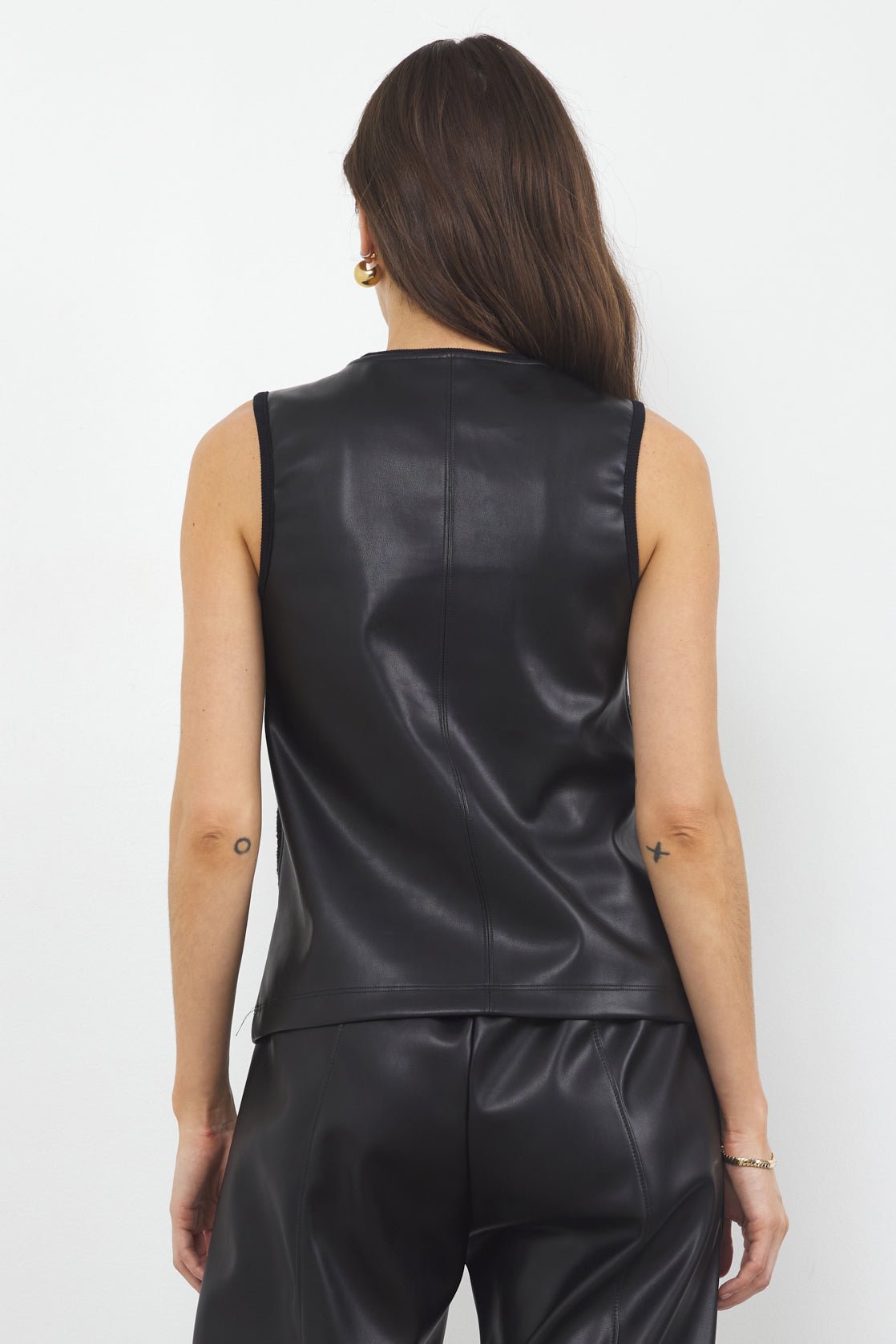 NARLA VEGAN LEATHER TANK