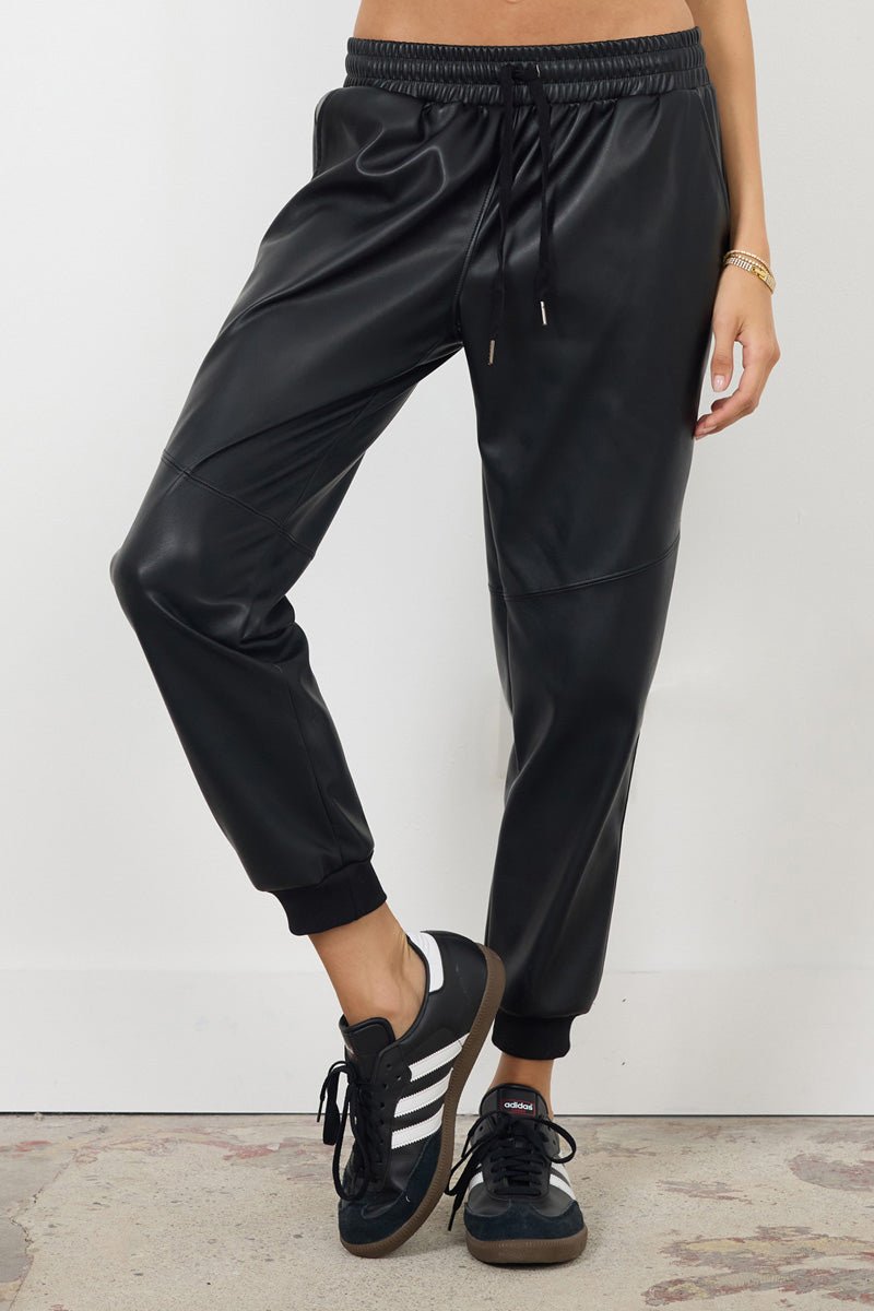 SHAY VEGAN LEATHER JOGGER - FINAL SALE