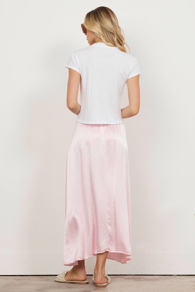 SURI ORGANIC DEEP V CAP SLEEVE TEE