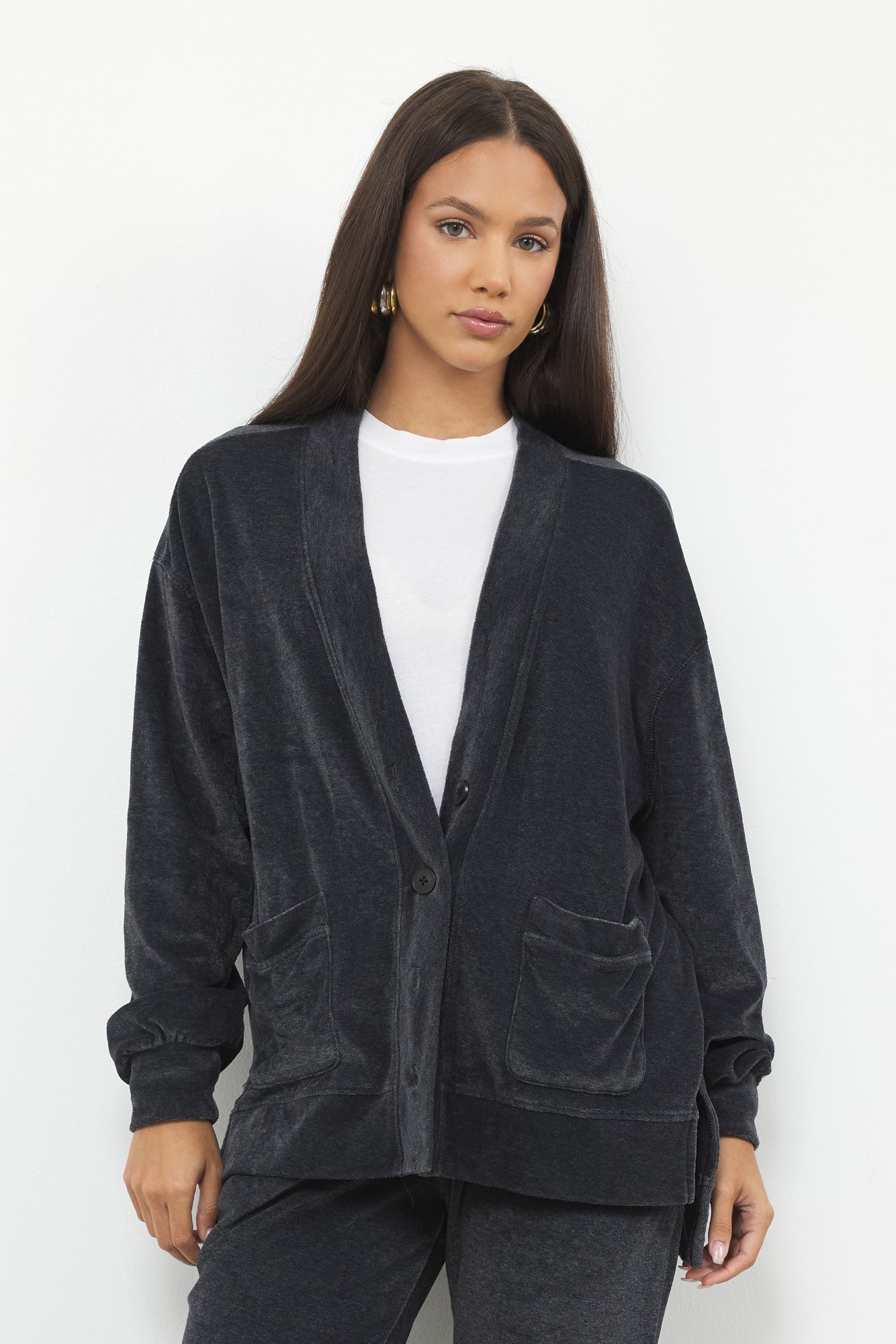 WEEKENDER VELOUR CARDI