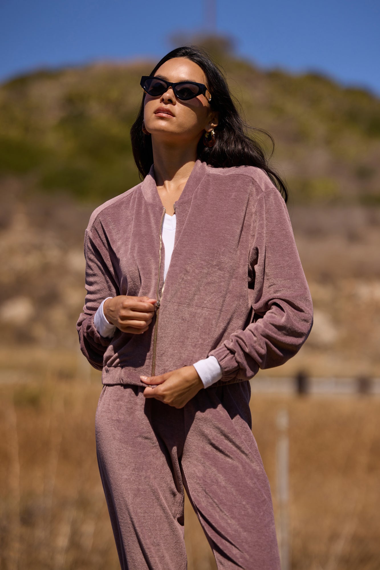 ROMINA VELOUR JACKET