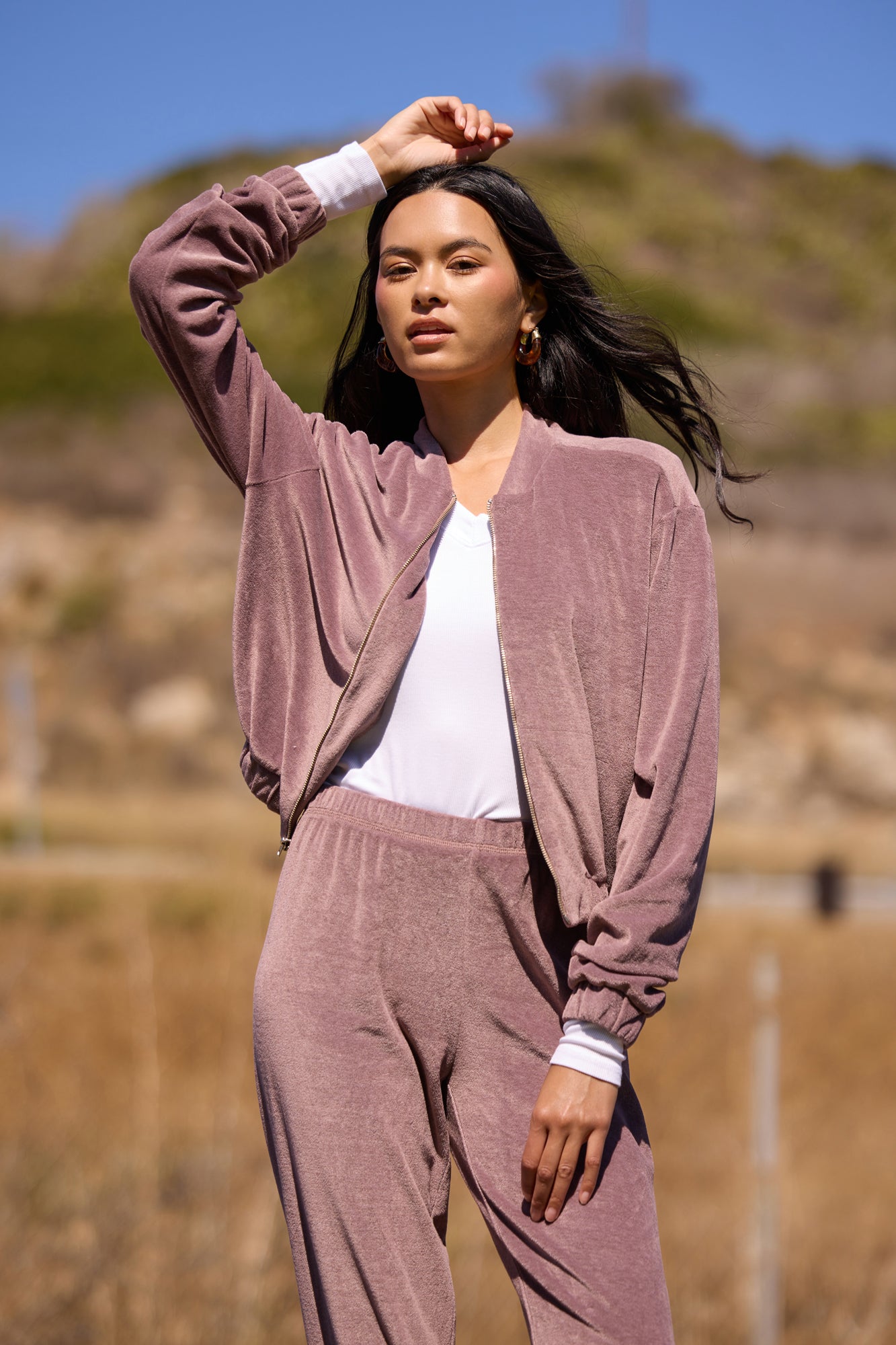 ROMINA VELOUR JACKET