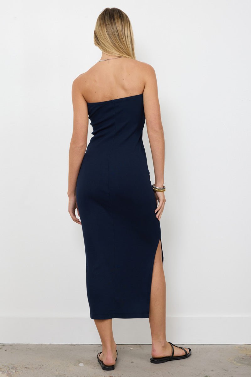 TOBY TUBE DRESS WITH SIDE SHIRRING - FINAL SALE