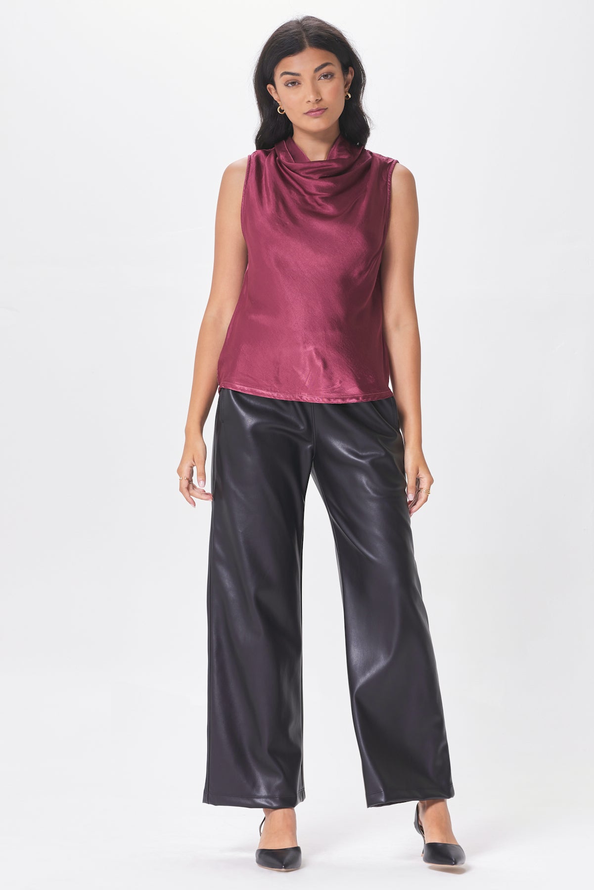 CHARISMA SILKY MOCK NECK TANK