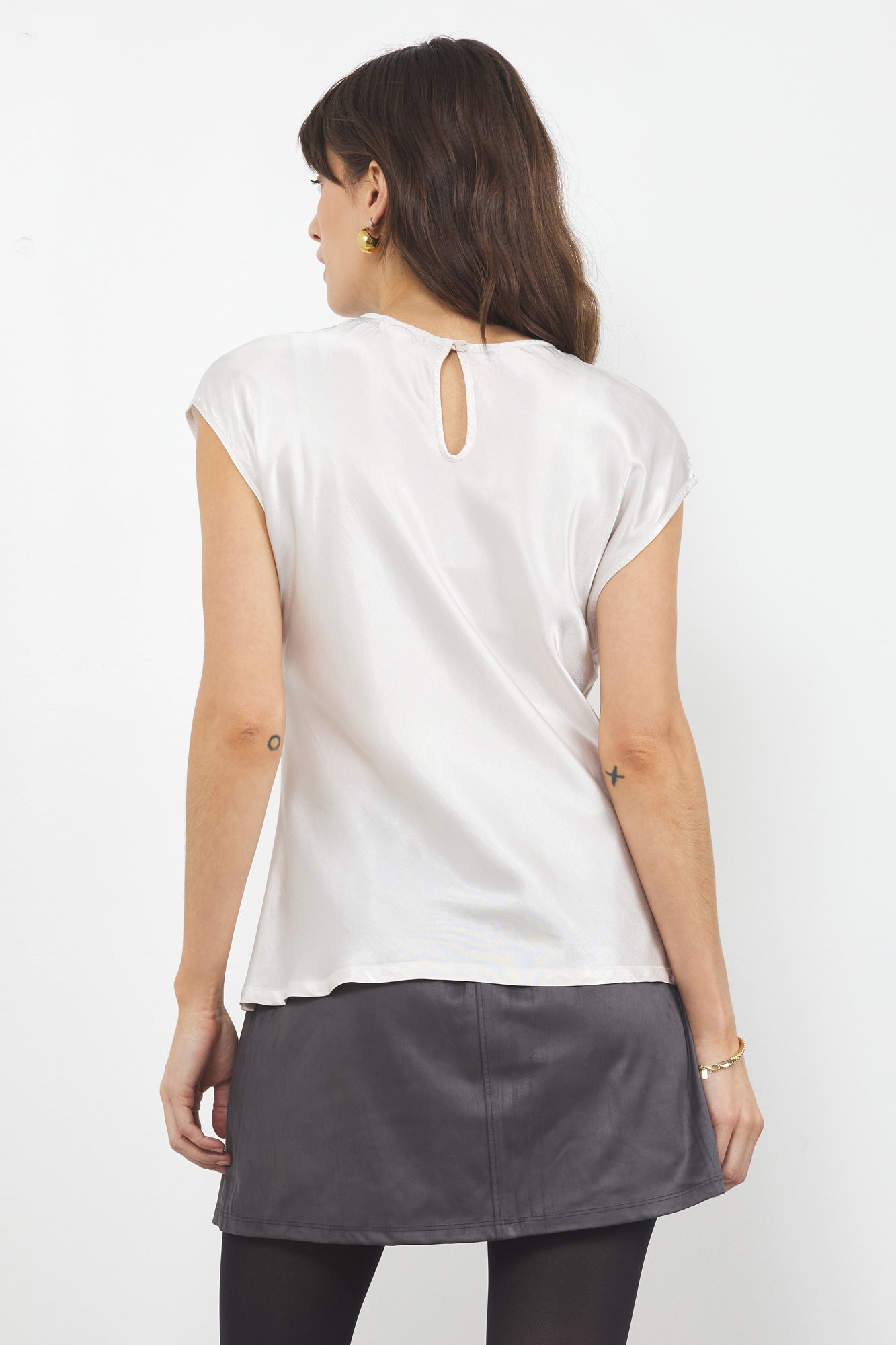 OSCAR SATIN TOP