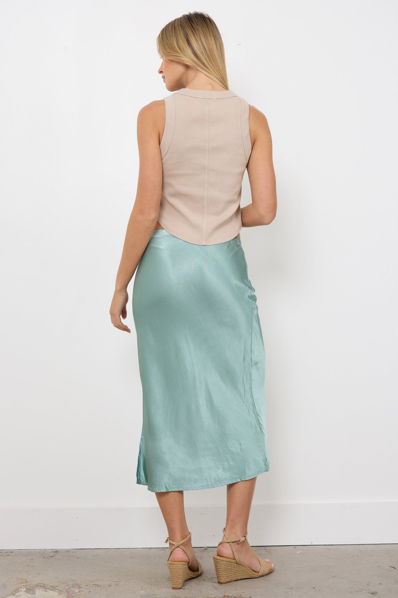 DORIT SILKY SLIP SKIRT