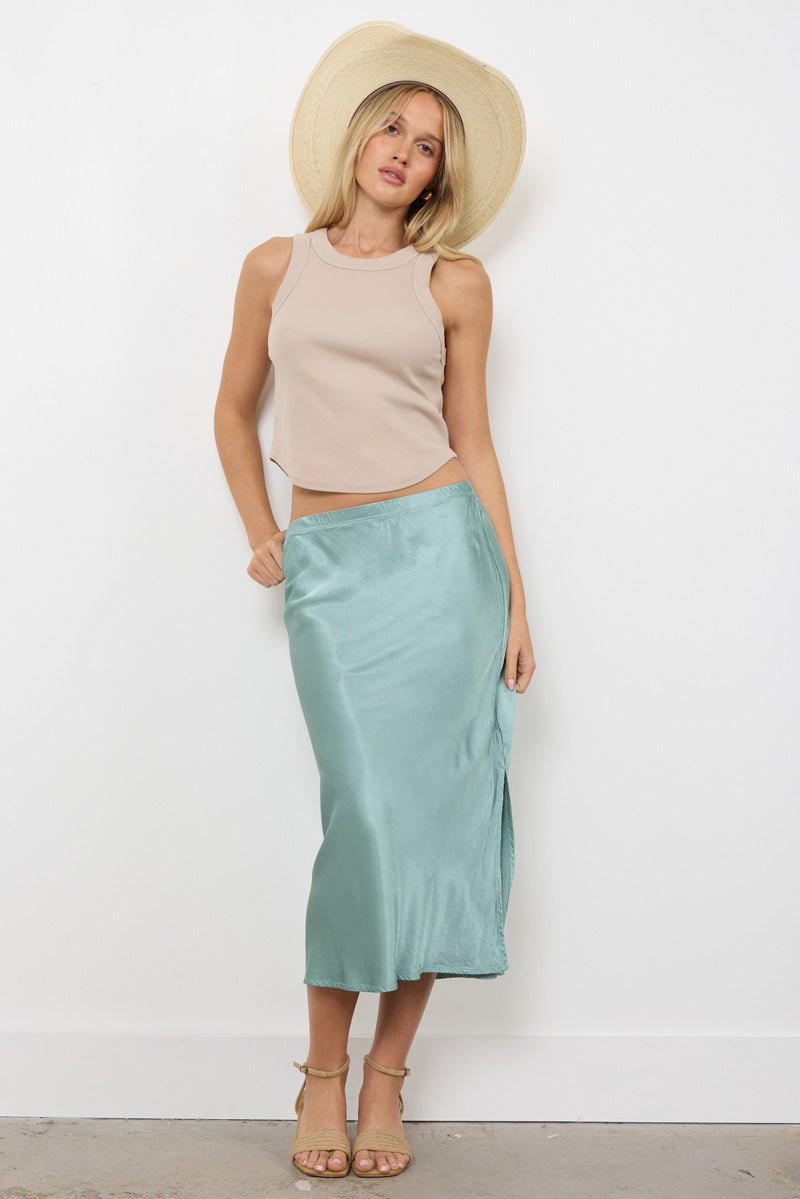 DORIT SILKY SLIP SKIRT