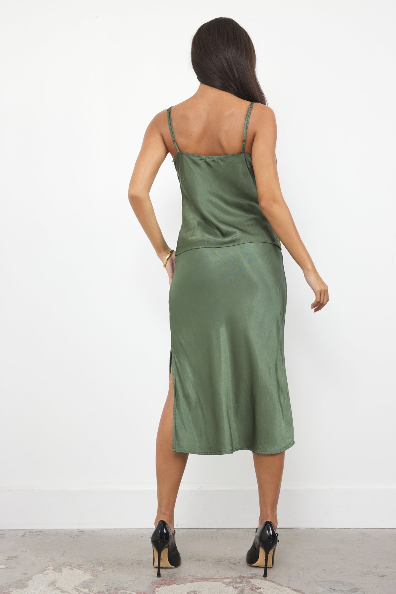 DORIT SILKY SLIP SKIRT