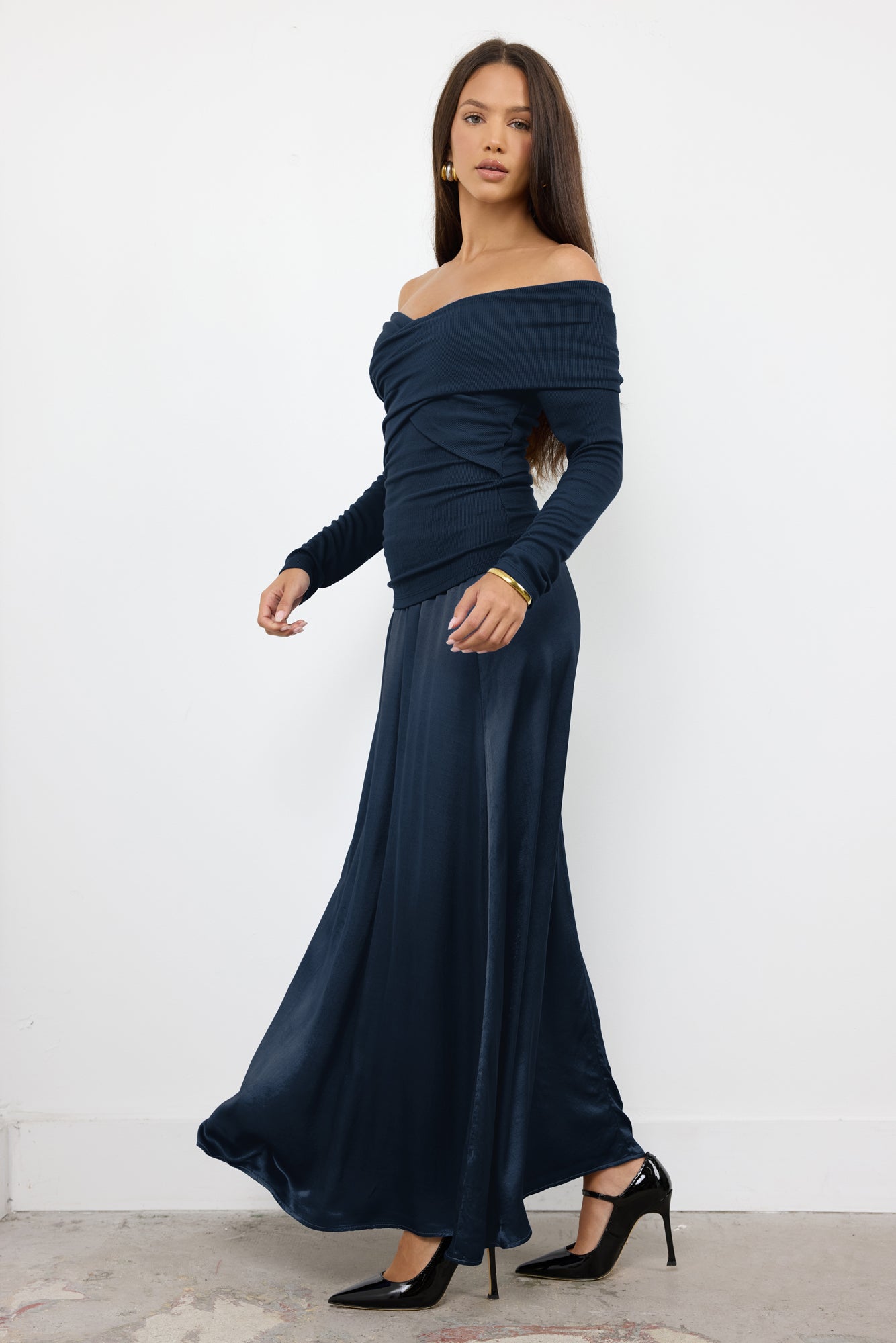 MAUREEN SATIN VOLUME SKIRT