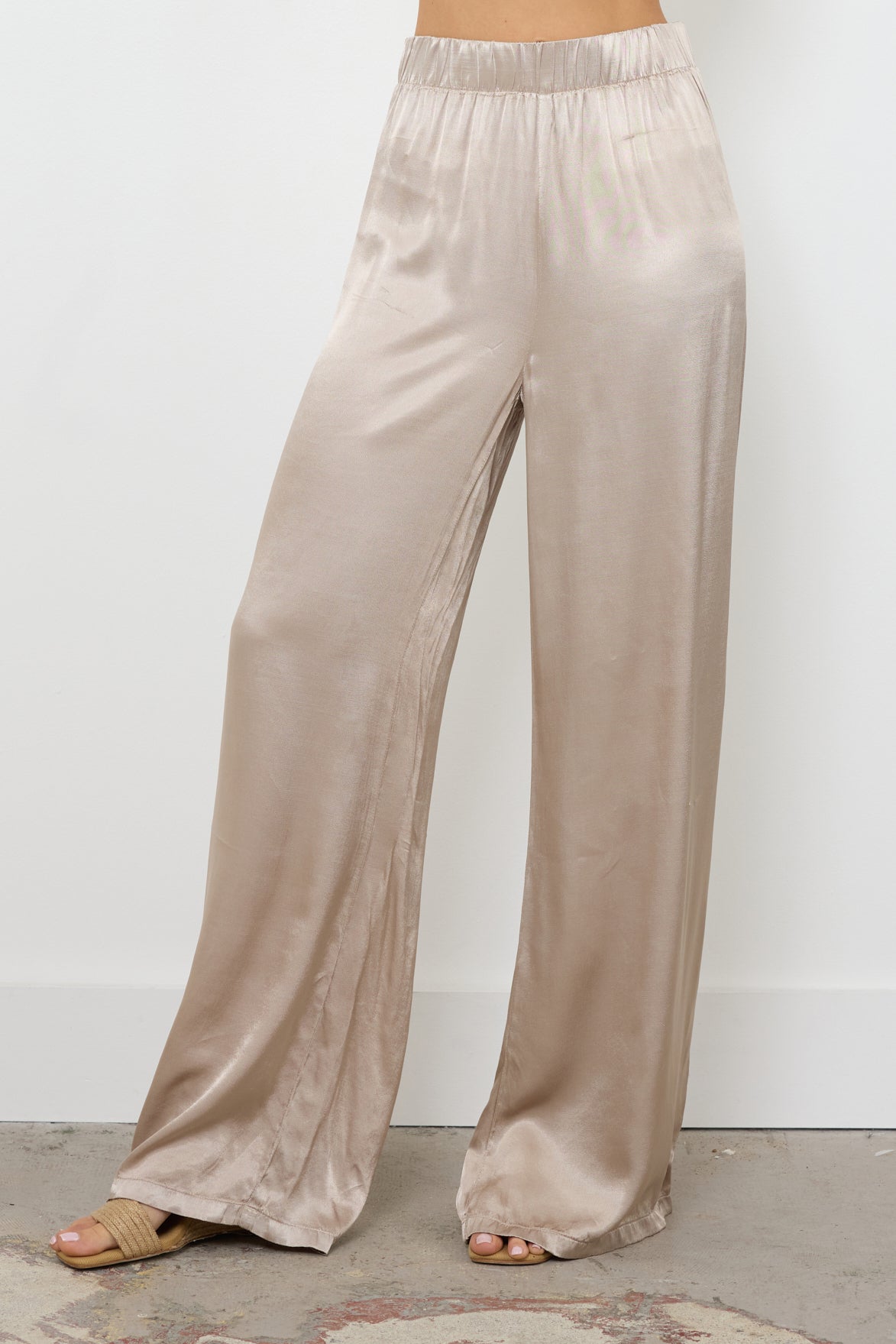 CALI CHILL SILKY WIDE LEG  LONG PANT