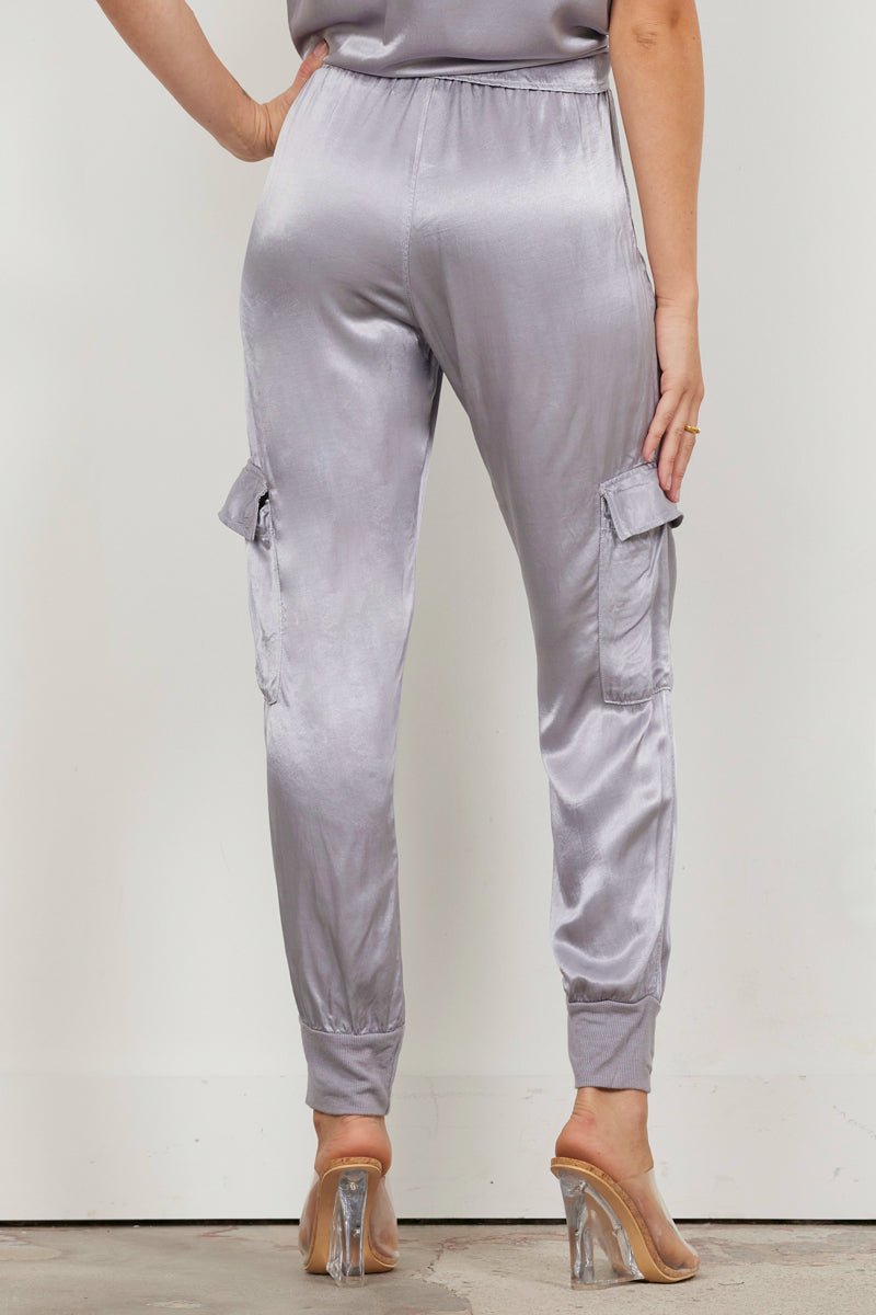 SATIN CARGO JOGGER - FINAL SALE