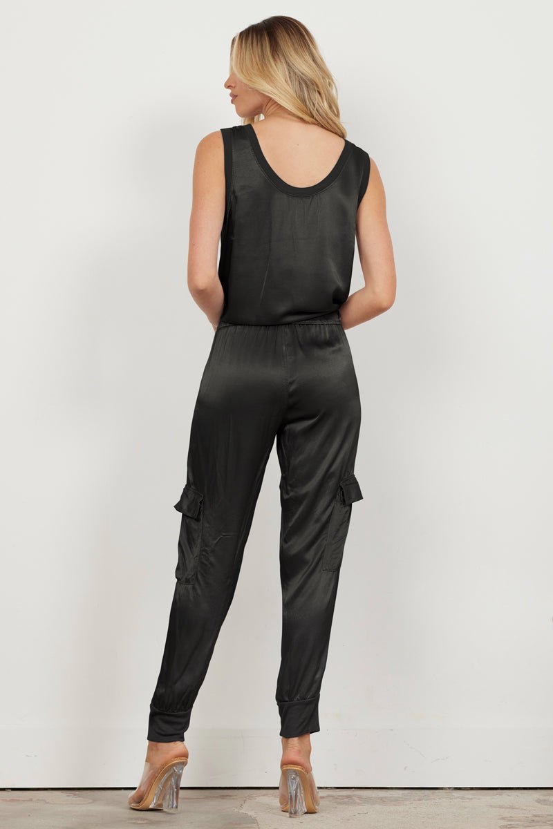 SATIN CARGO JOGGER - FINAL SALE