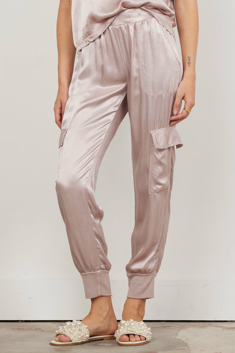 SATIN CARGO JOGGER - FINAL SALE