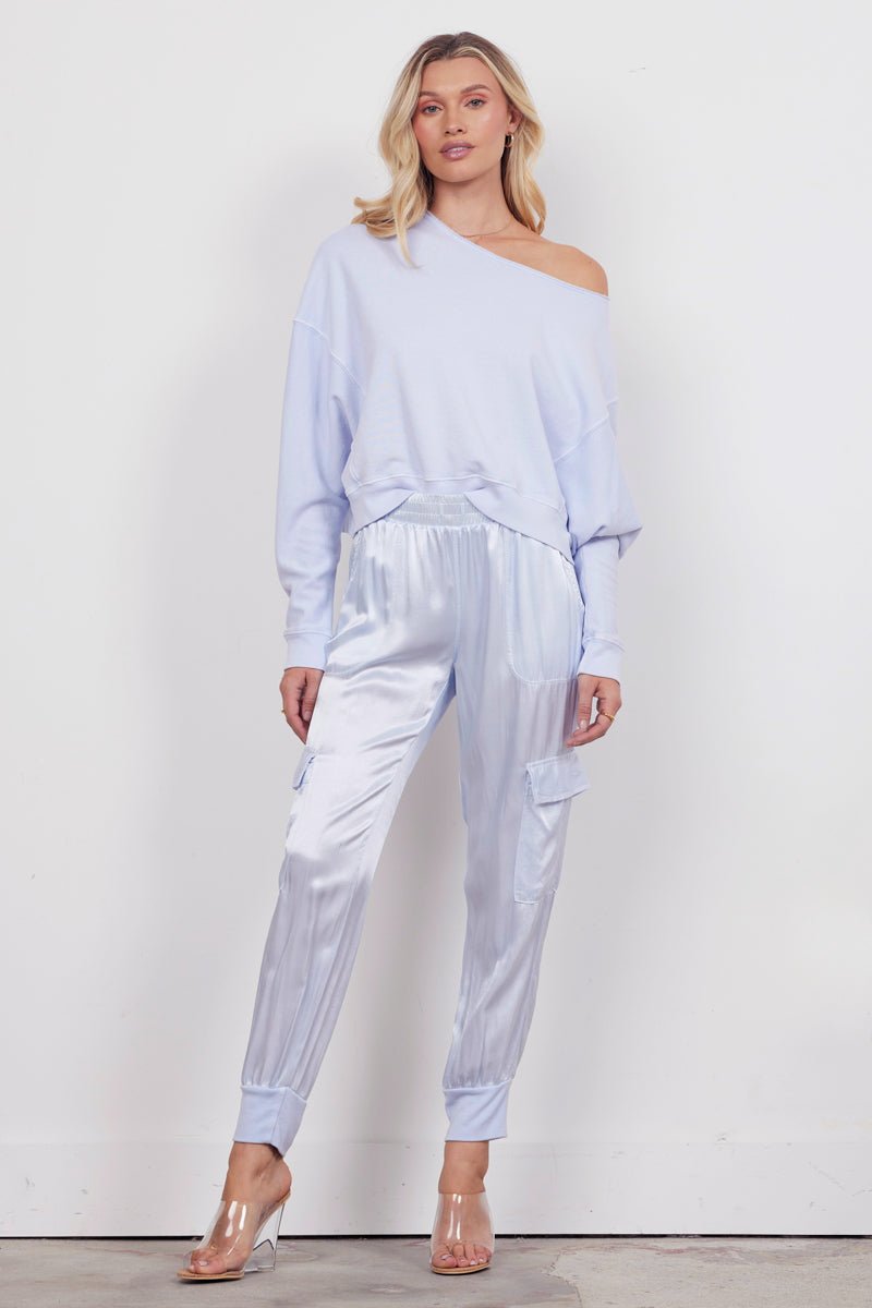 SATIN CARGO JOGGER - FINAL SALE