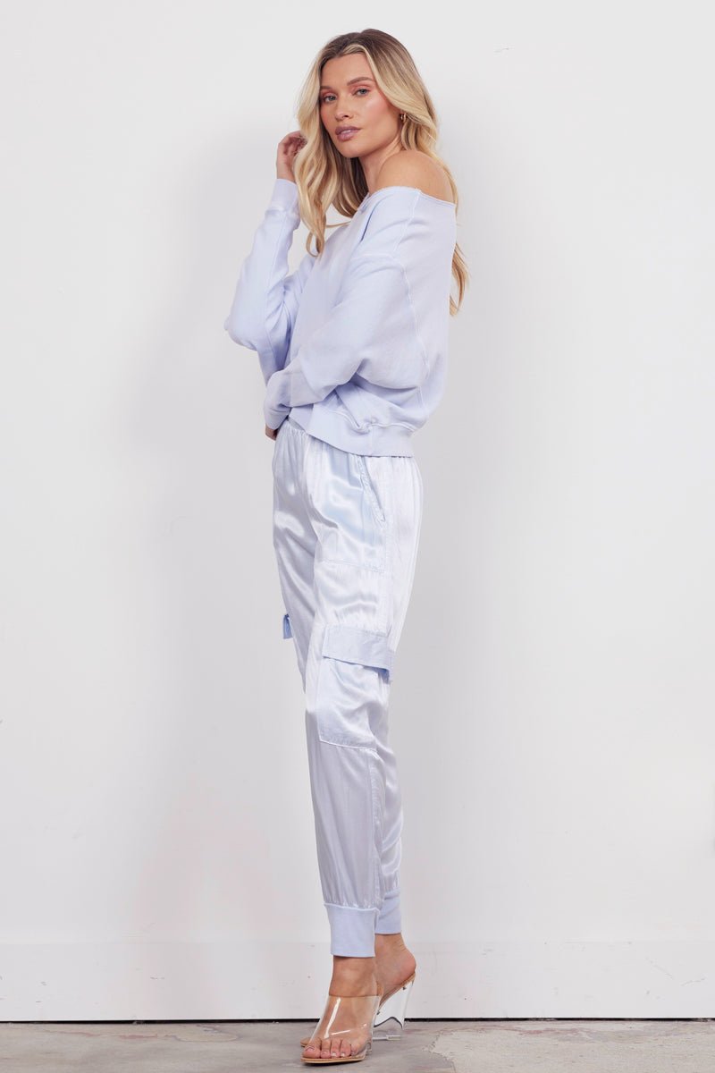 SATIN CARGO JOGGER - FINAL SALE
