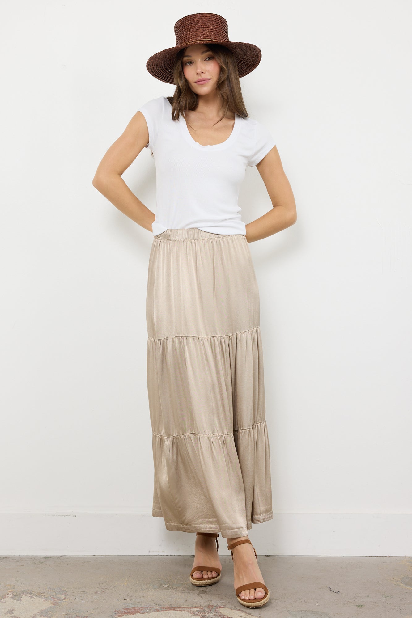 DESPACITO LAYER SATIN SKIRT