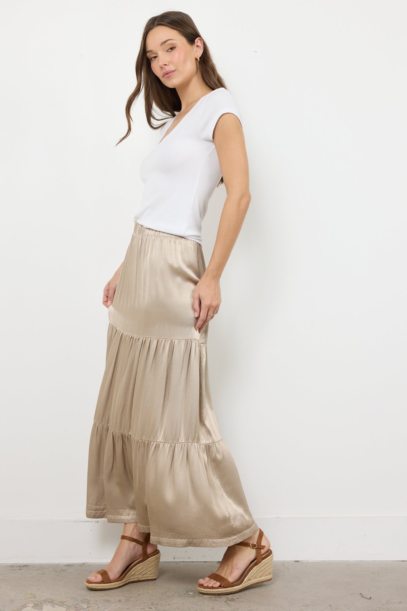 DESPACITO LAYER SATIN SKIRT