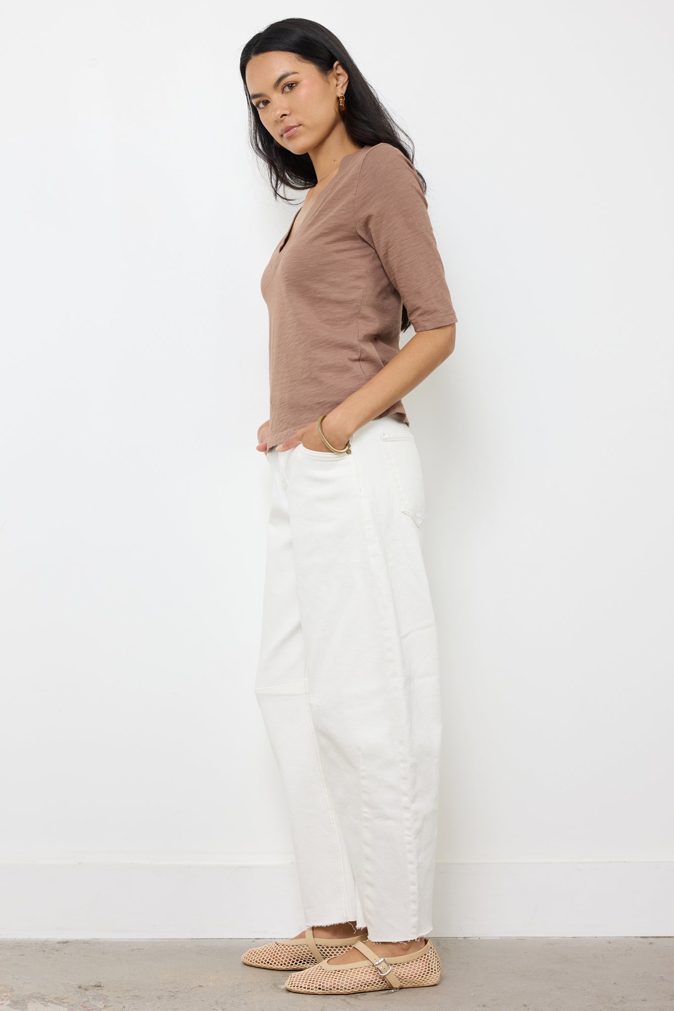 HEAVY SLUB 3/4 SLEEVE TEE