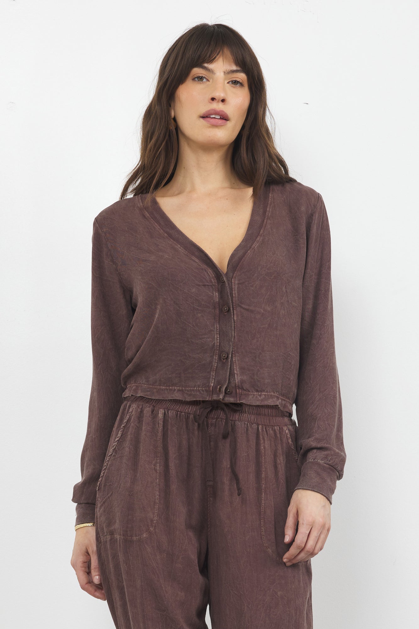 SPENCER TWILL CROP CARDI