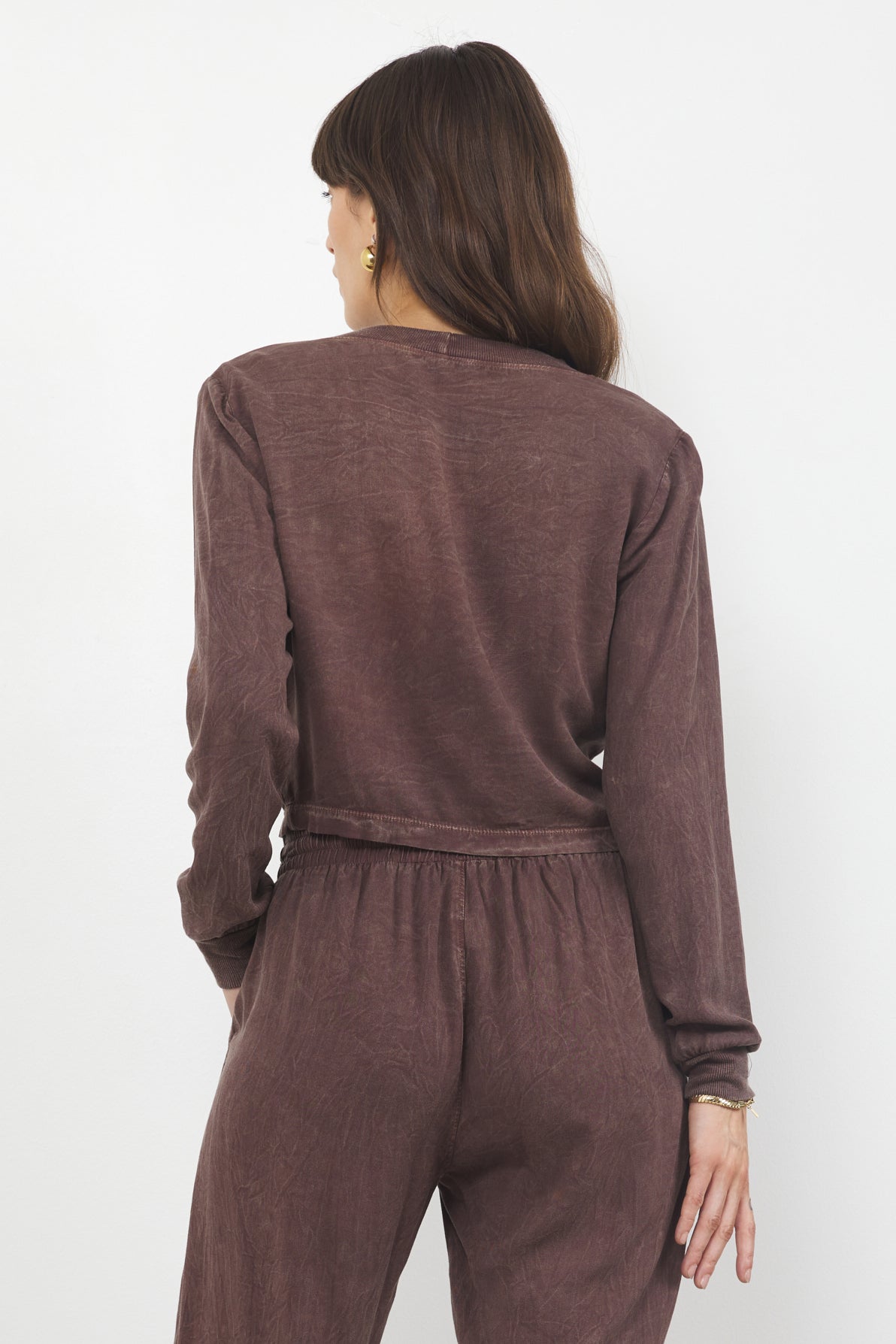 SPENCER TWILL CROP CARDI