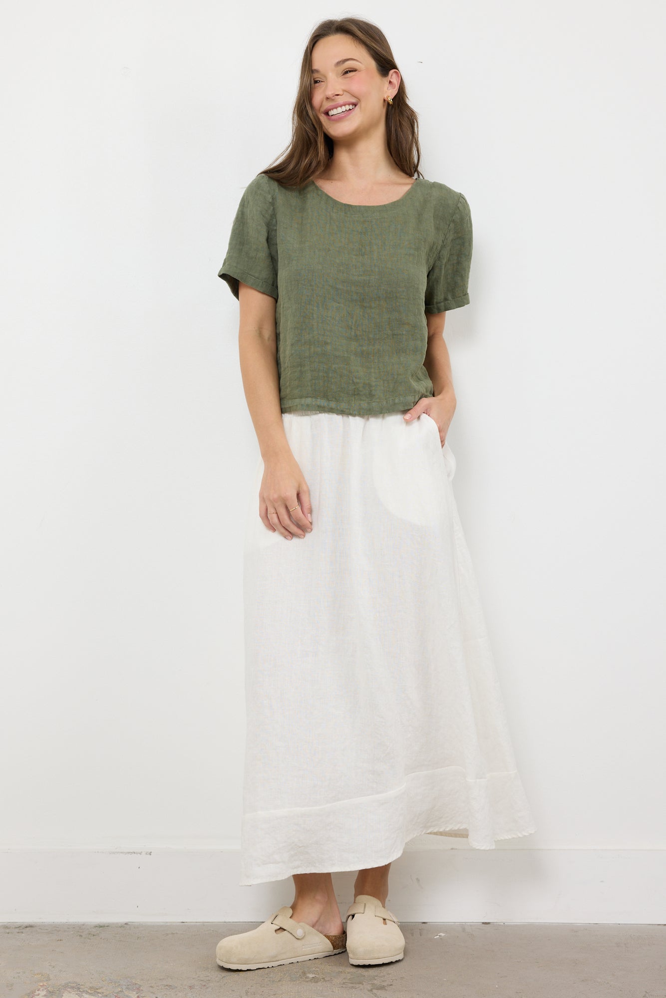CITY LINEN TOP