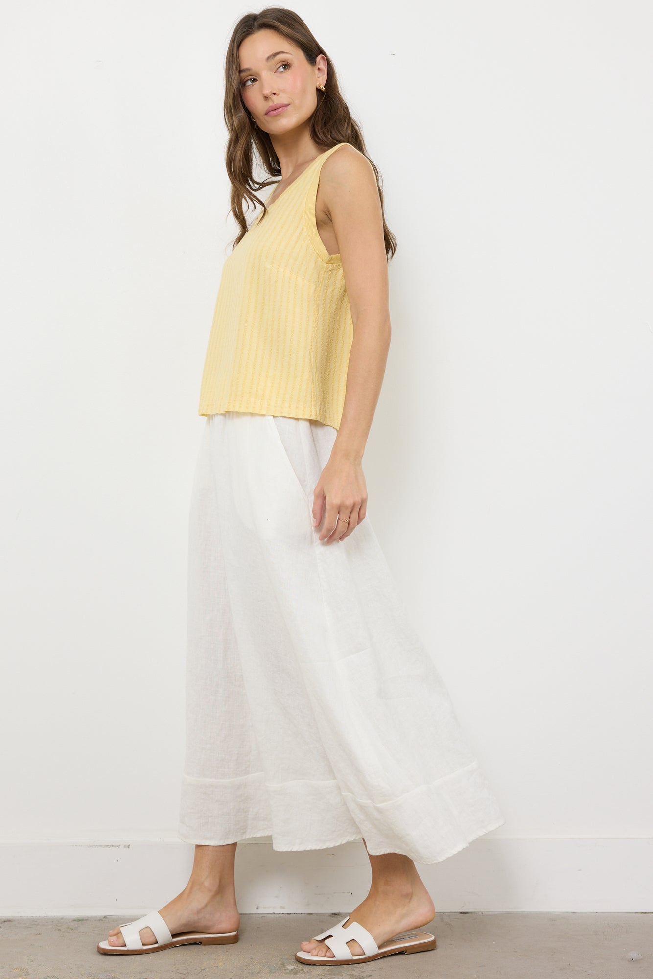 CALLA LINEN SKIRT