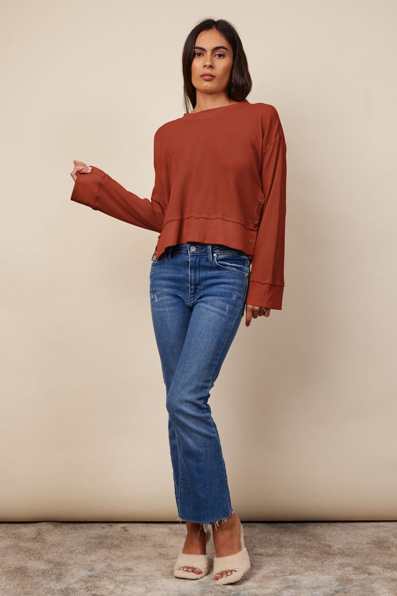 CAMDEN SIDE BUTTON PULLOVER