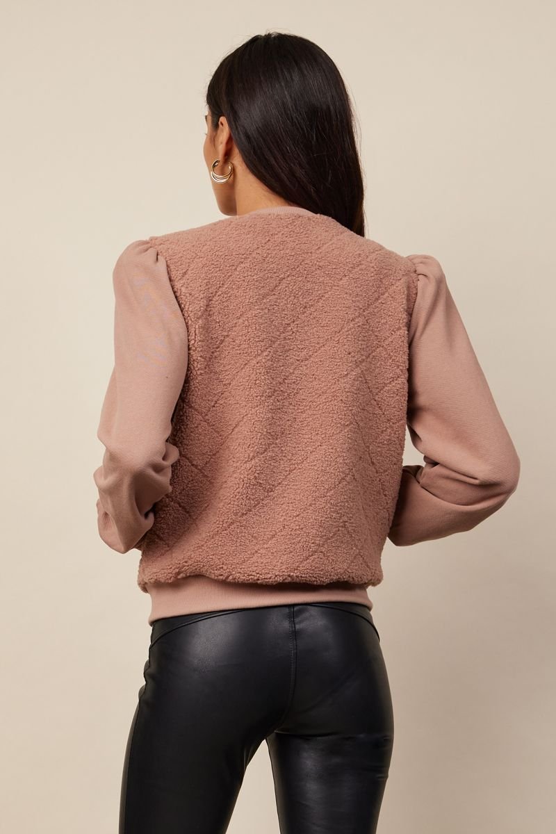 SHERPA QUILTED BOMBER