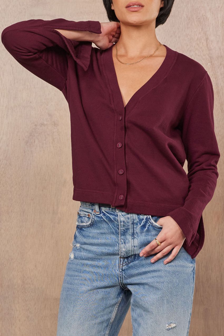 ELENA SPLIT SLEEVE CARDI